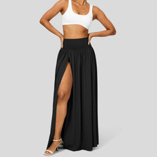 Load image into Gallery viewer, PLT Dancewear Women's Viola Black Practice Smooth Skirt Ballroom Latin Full Length