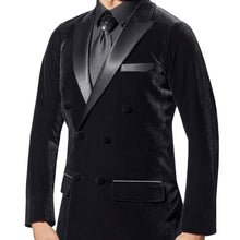 Load image into Gallery viewer, Men's Velvet Double Breasted Smooth Jacket-613