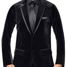 Load image into Gallery viewer, Men's Velvet Single Breasted Smooth Jacket 601