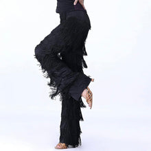 Load image into Gallery viewer, Wide Leg Fringe Pants