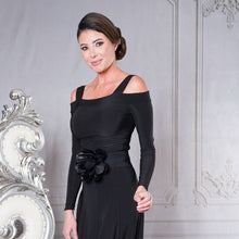 Load image into Gallery viewer, Cold Shoulder Dance Top