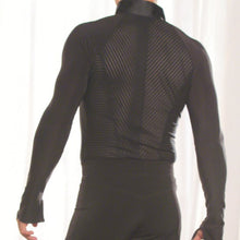 Load image into Gallery viewer, Men's Mandrin Stripe Ballroom Shirt