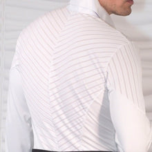 Load image into Gallery viewer, Men's Mesh Striped Latin Shirt