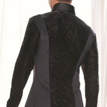 Load image into Gallery viewer, Men's Collard Ballroom Shirt Velvet Burnout