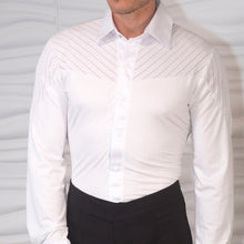 Load image into Gallery viewer, Men's Collared Shirt Shoulder Stripes