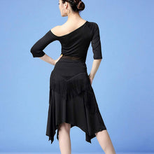 Load image into Gallery viewer, Mesh Panel Latin Dress