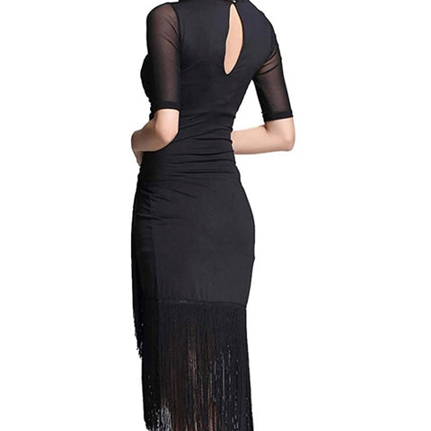 Keyhole Fringe Dress