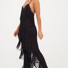Load image into Gallery viewer, Skinny Fringe Jumpsuit m