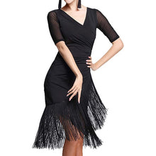 Load image into Gallery viewer, Keyhole Fringe Dress