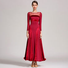 Load image into Gallery viewer, Woman standing straight up in a red dress
