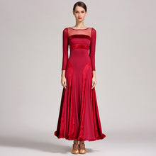 Load image into Gallery viewer, Woman standing straight up in a red dress