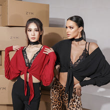 Load image into Gallery viewer, Tie Me Up Crop Top