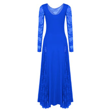 Load image into Gallery viewer, PLT Dancewear Women's Full Length Ballroom Practice Lovely In Lace Dress | 4 Colors