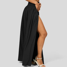 Load image into Gallery viewer, PLT Dancewear Women&#39;s Viola Black Practice Smooth Skirt Ballroom Latin Full Length
