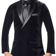 Load image into Gallery viewer, Men&#39;s Velvet Double Breasted Smooth Jacket-613
