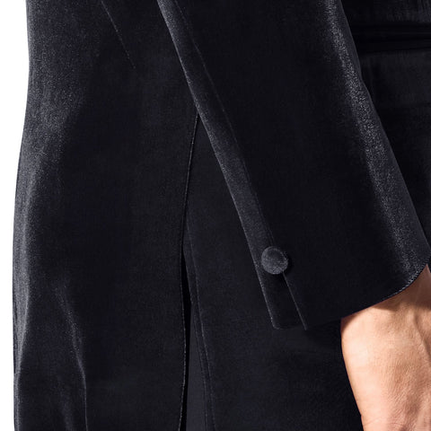 Men's Velvet Single Breasted Smooth Jacket 601