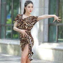 Load image into Gallery viewer, Leopard Latin Dance Dress
