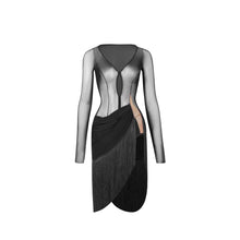 Load image into Gallery viewer, Mesh Please Latin Dance Dress
