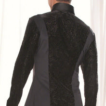 Load image into Gallery viewer, Men&#39;s Collard Ballroom Shirt Velvet Burnout

