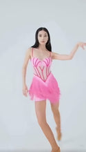 Load and play video in Gallery viewer, PLT Corset Fringe Latin Dress
