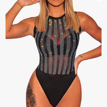 Load image into Gallery viewer, Sleeveless Stoned Bodysuit
