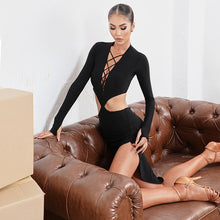 Load image into Gallery viewer, black latin dress 
