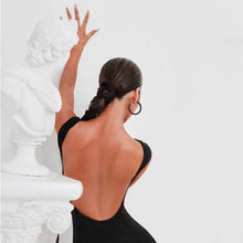 Load image into Gallery viewer, Backless Top Latin Dance Tops Adult Female Gymnastics
